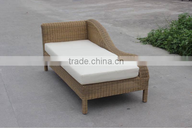 leisure rattan furniture luxury outdoor furniture garden wicker sun lounger (S-12)