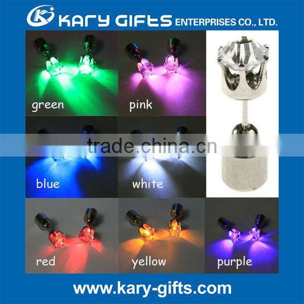 amazing shining party favor led flashing magnet earring