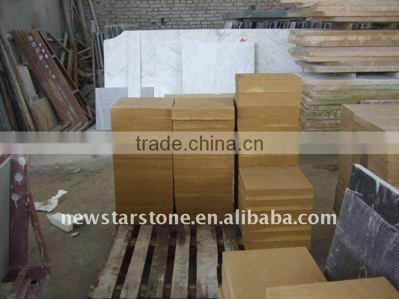 Yellow sandstone tile, Yellow sandstone block