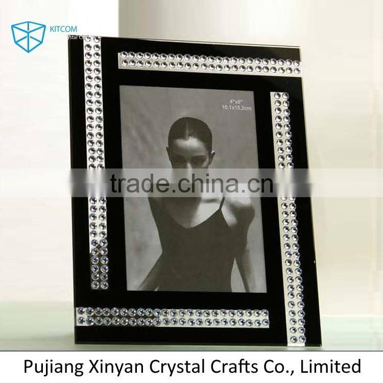 Top fashion super quality square crystal photo frame wholesale