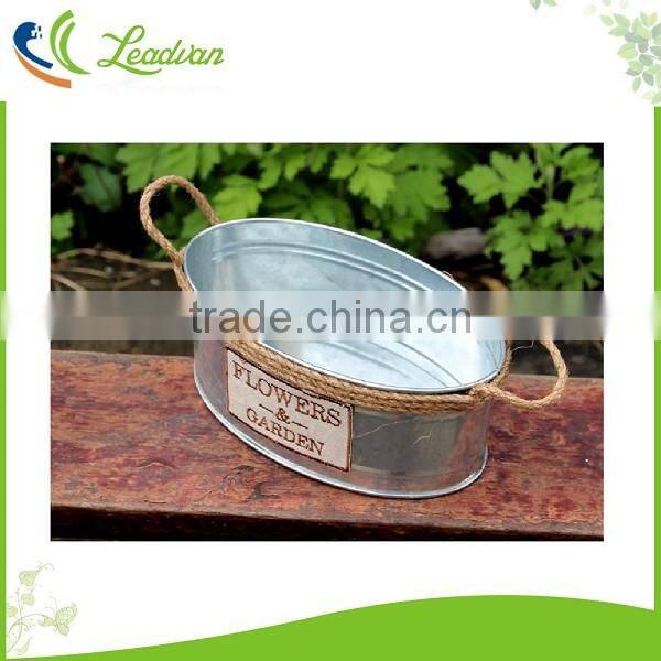 decorative garden metal plant pots indoor