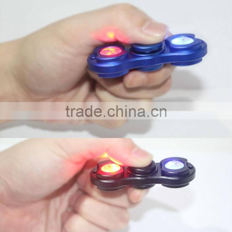 Factory direct supply fidget spinner toy with led light