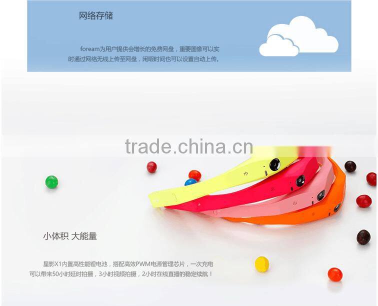 Hot-selling Foream X1 Head Wearing HD 1080P Sports Camera Wifi Cloud Sharing Portable 8.0MP Wearable Sports Camera