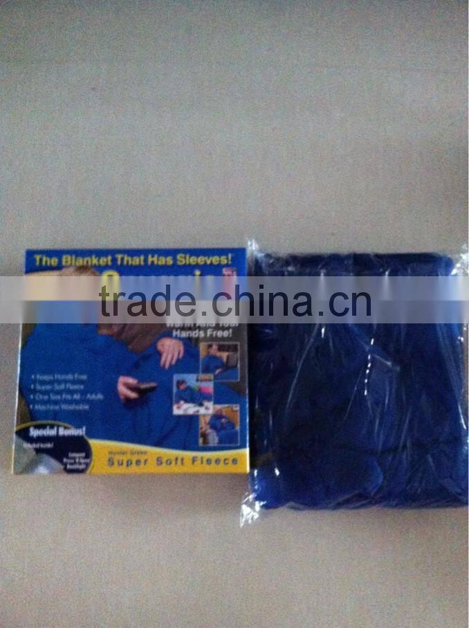 New Arrival Snuggie Blanket With Sleeves For Winter, Lazy Fleece Blanket Warm Blanket For TV Time/Leisure/ Reading /Bed
