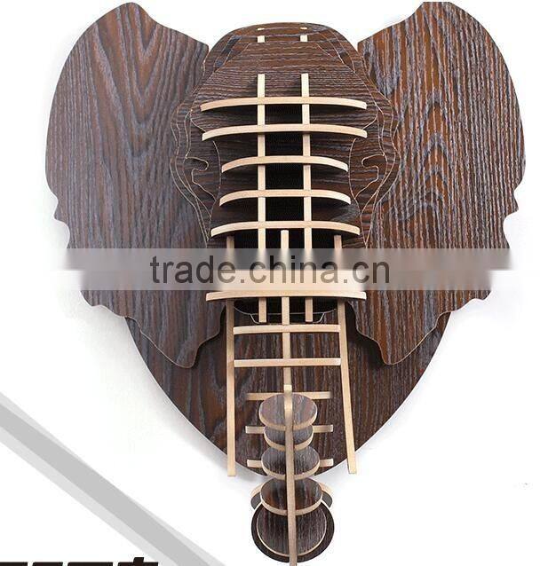 Wall animal head hanging sculpture, Mammoth head hanging