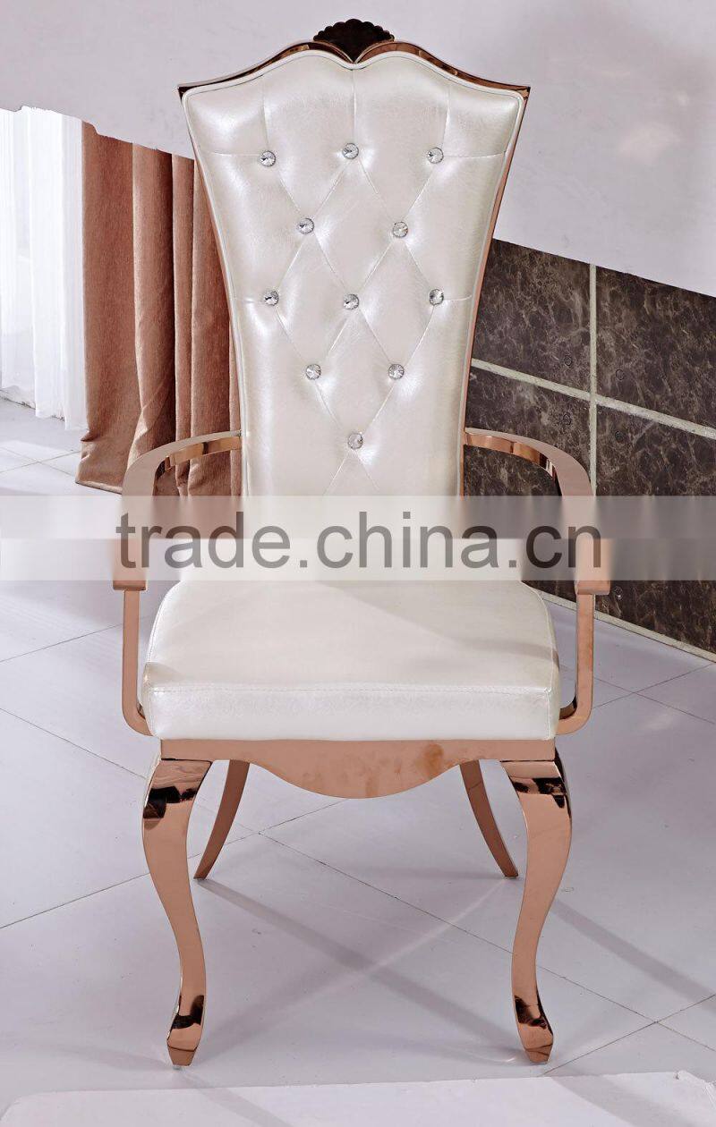 Steel restaurant tables and chairs for event