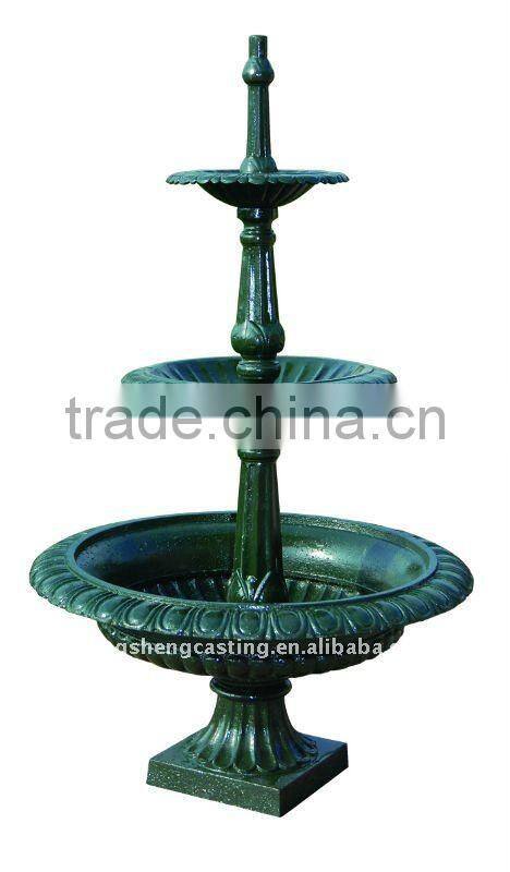 antique metal garden drinking water fountain