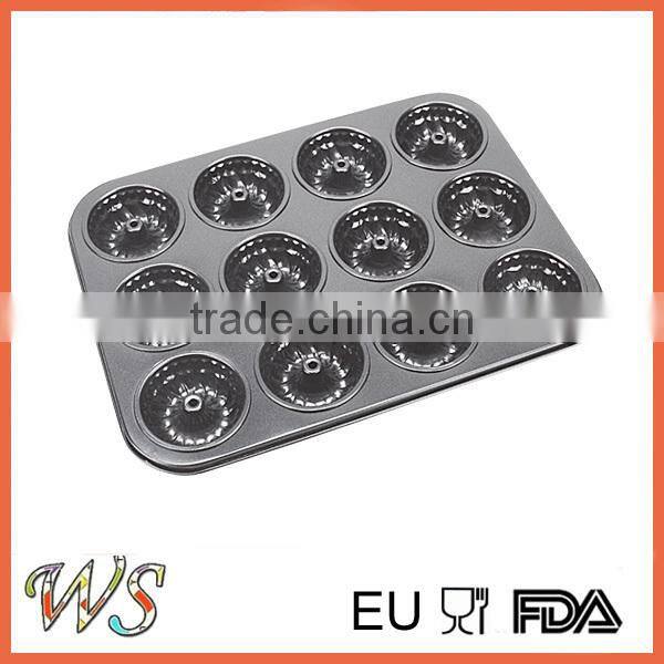 12 Cups Carbon Steel children's Donut Pan