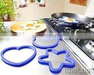 Heart & star shape 100% food grade Silicone Egg Fired Mold