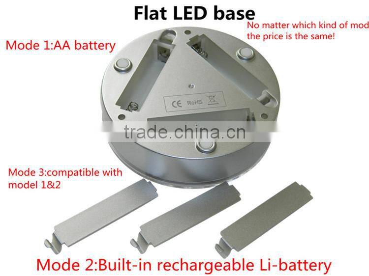 hotsales Cheap rechargeable wedding led light bases