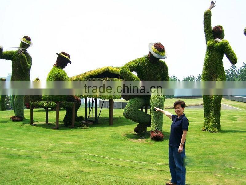1.3m tall life size large top party artificial landscape uv resin plastic animal leaf alphabet letter statue E03 1102