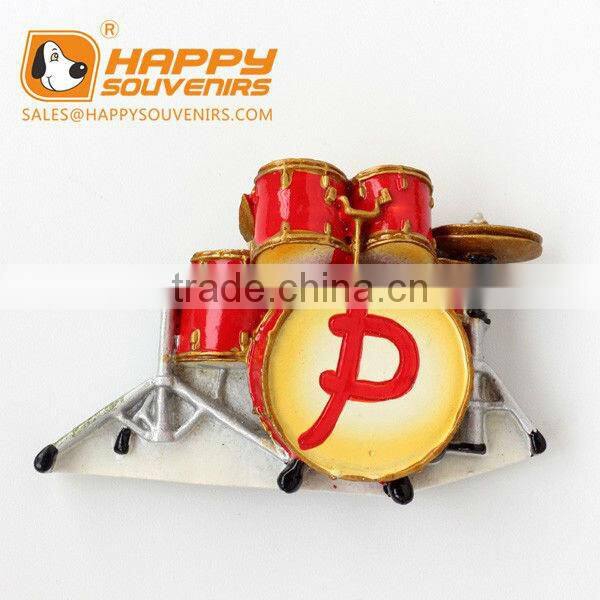 Musical guitar instrument promotional polyresin fridge magnet for home decor