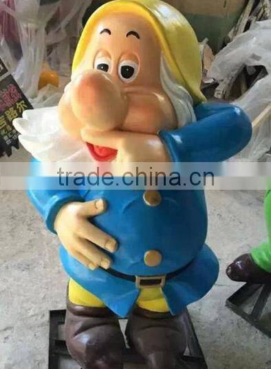 Fiberglass Statue Snow White and Seven Dwarf