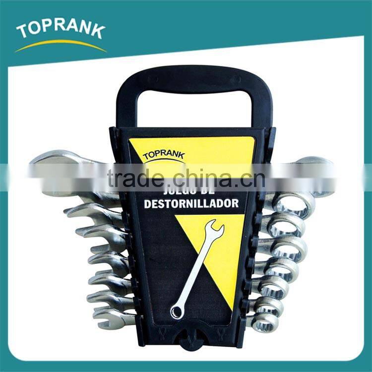 8pcs different sizes universal combination ratcheting wrench set