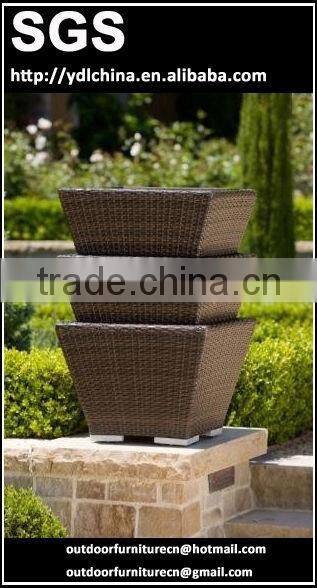rattan garden planter
