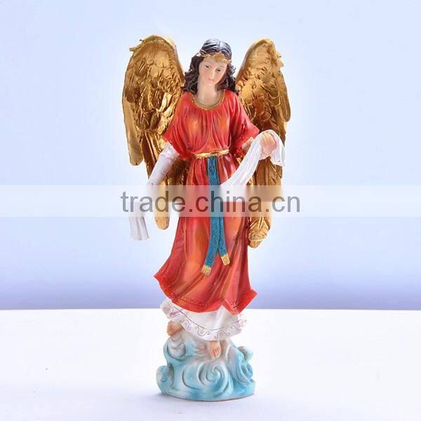 Religious craft catholic rosary resin fairy figurines wholesale