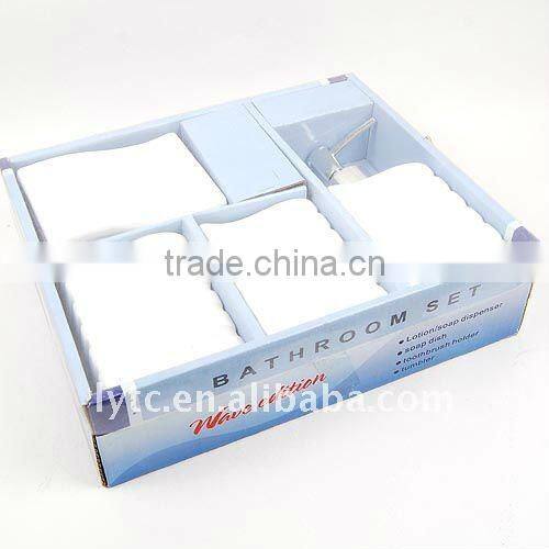 4pcs white Ceramic bath accessory