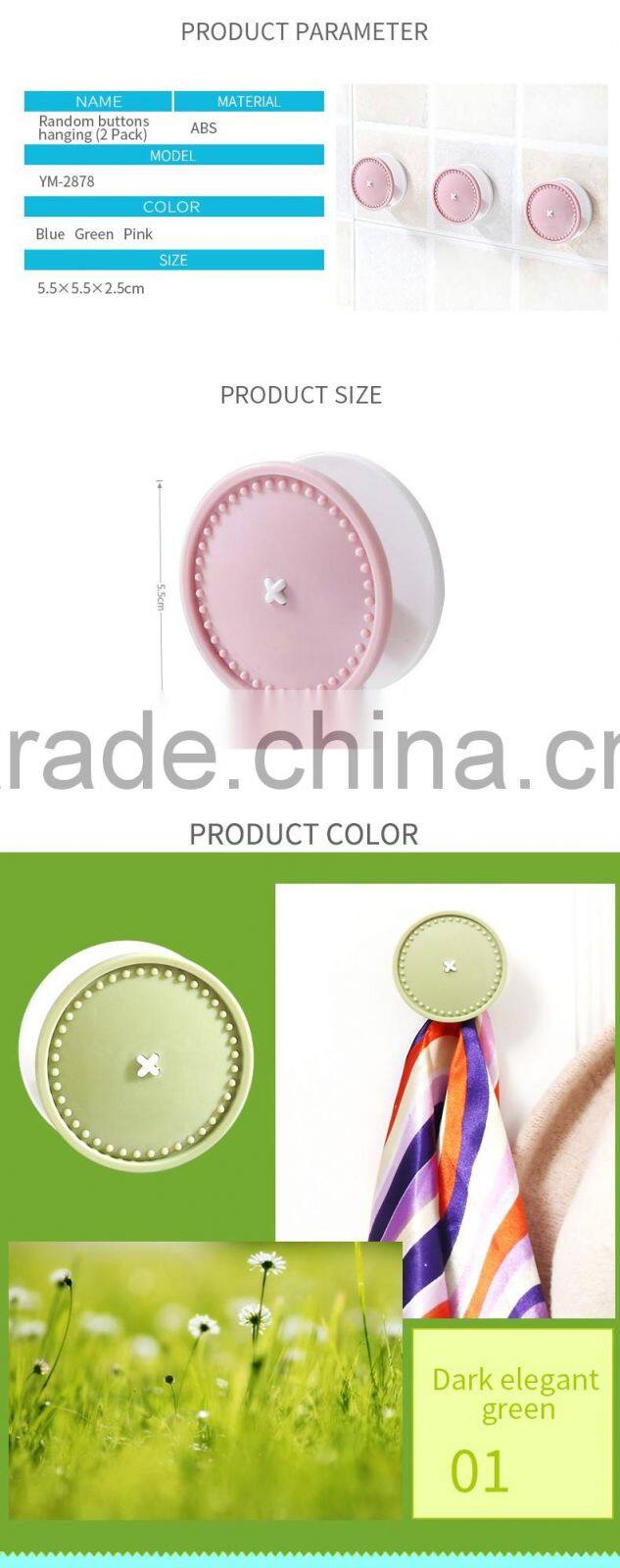 Plastic hooks for household, Round shape hooks, plastic round shape hooks 2 pcs/set