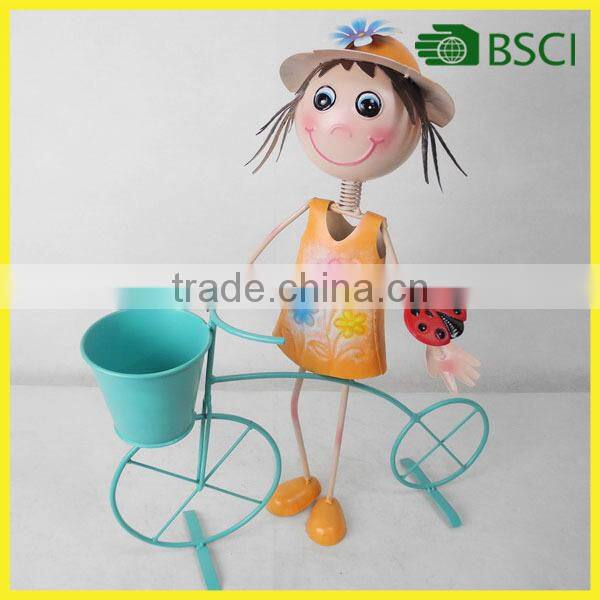 Cheap garden bicycle flower pot holder