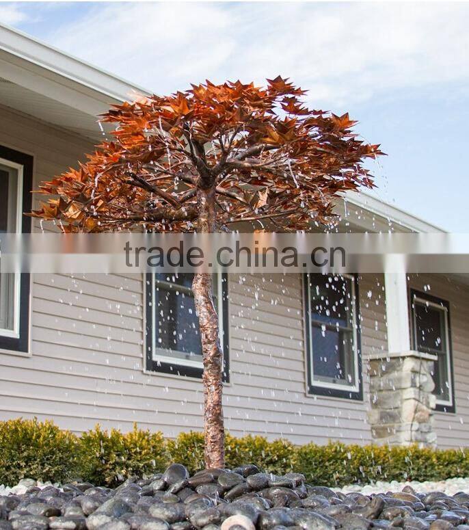 outdoor garden modern metal copper acer tree statue for fountain