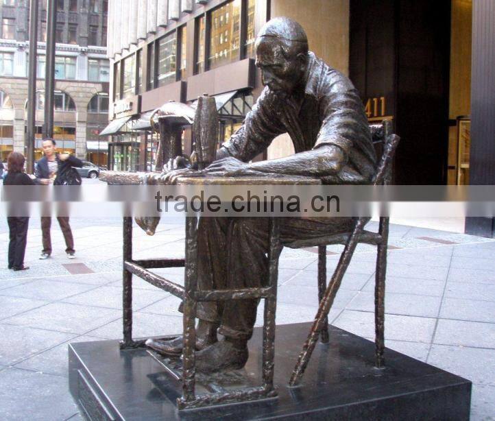 large outdoor statues bronze sculpture of garment worker