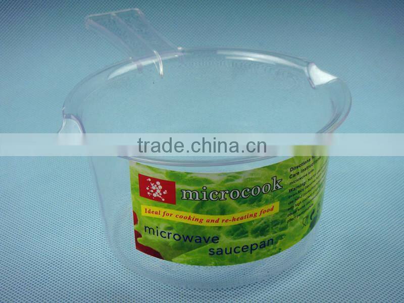 Plastic transparent water spoon with handle