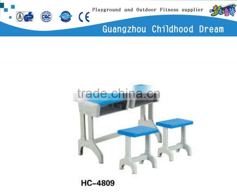 (HC-4809) Durable child study table and chair set old school furniture kids adjustable desk