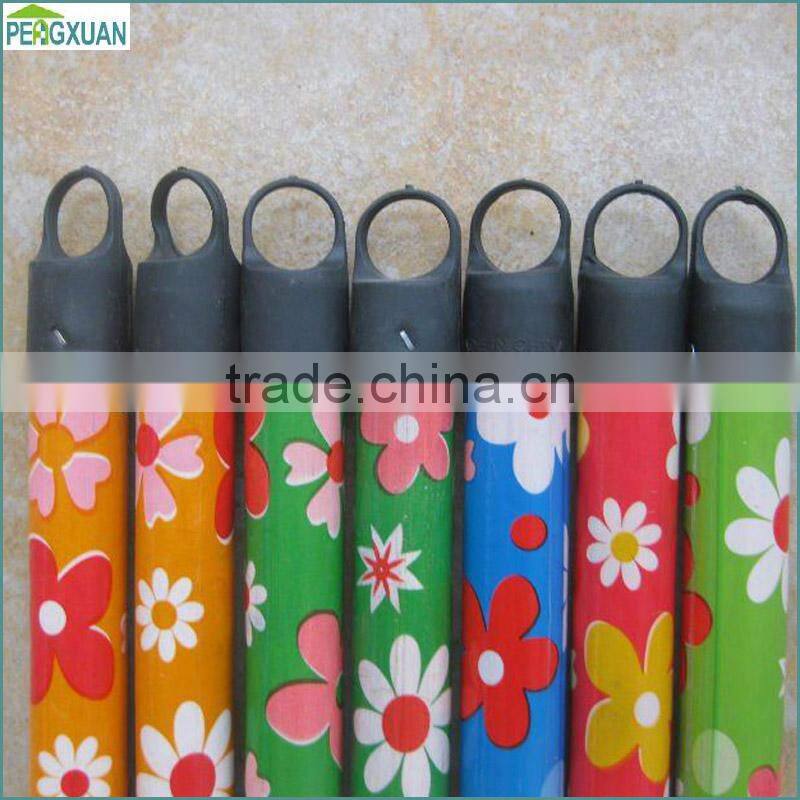 PVC coated wooden parts of the broom