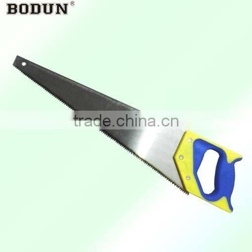 B9029-1 double color rubber handle hand saw with meter