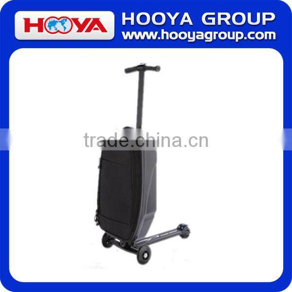 2016 hot sale scooter luggage EVA+PC trolley luggage with scooter