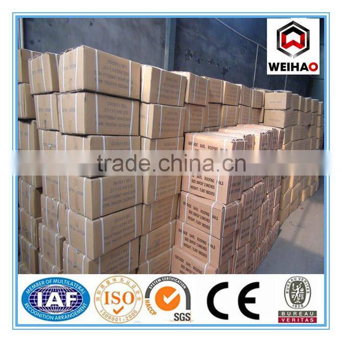 ISO 9001 Electro Galvanized Mushroom & umbrella head roofing nails