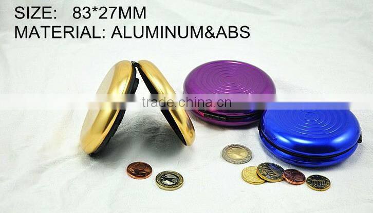 Fashion New Aluminium Euro Coin Dispenser Holder Purse Wallet Hold Coins Gadget
