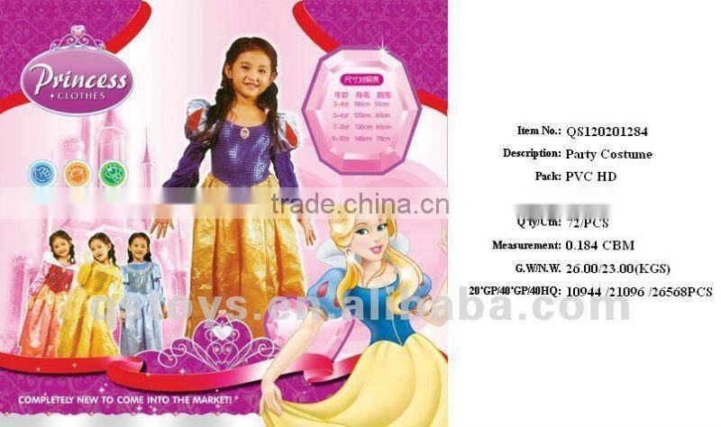new design costume party,princess carnival QS120201280