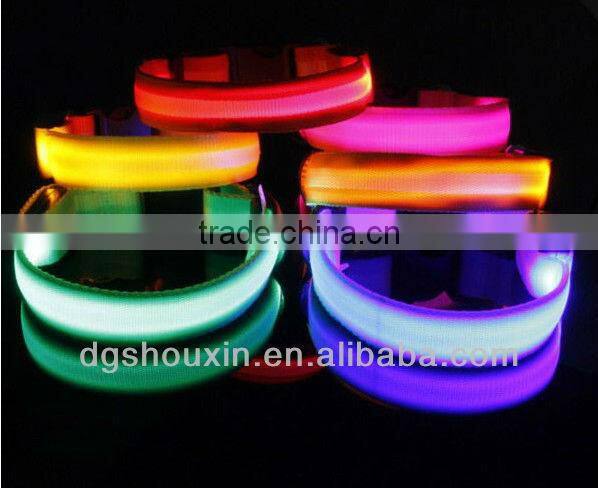 Colorful fashing led light collar