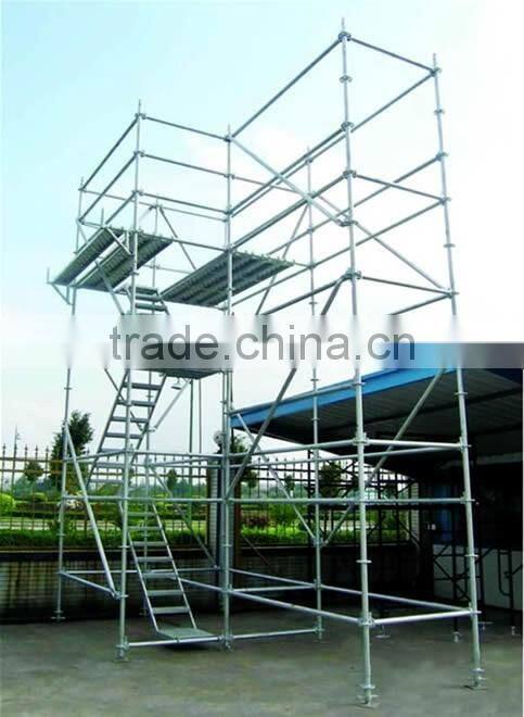 Galvanized and hot dipped galvanized Steel ringlock system scaffolding