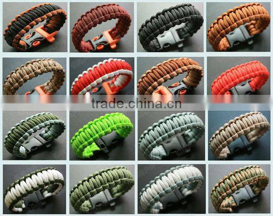 Military Camo Wholesale Survival bracelet pattern newest military bracelets