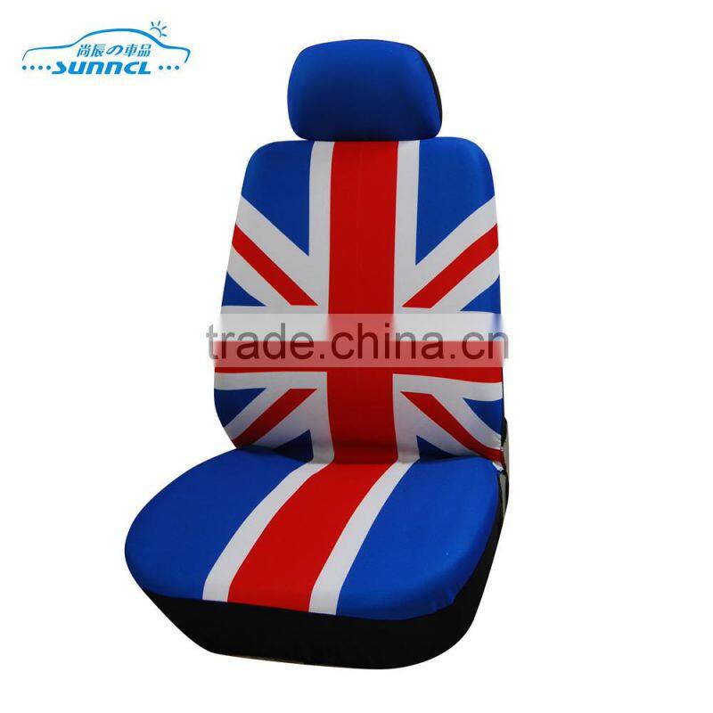 Fashion Attractive Polyester Unique Custom Flag Car Seat Cover