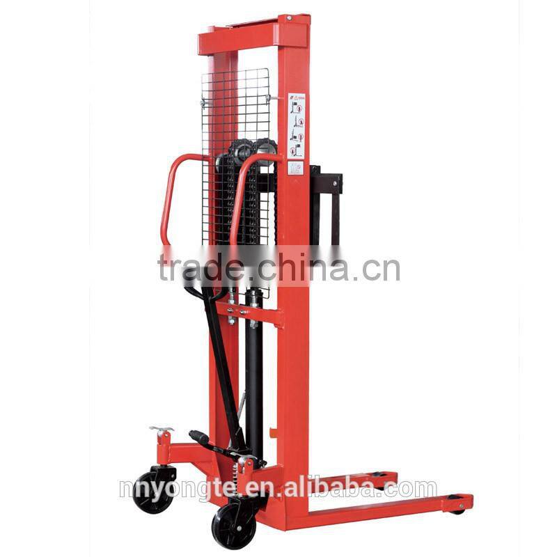 Manual stacker price hydraulic manual forklift for sale/ manual pallet stacker