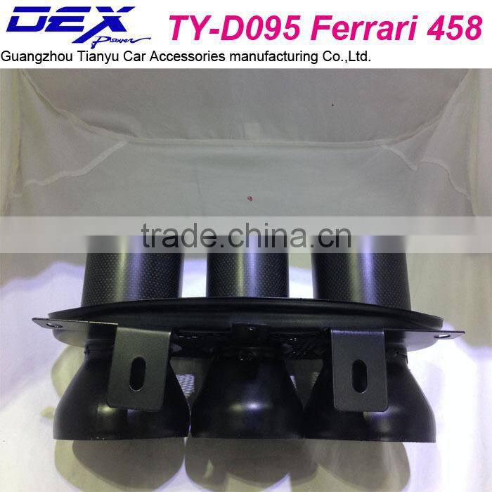 Auto f-errari 458 carbon fiber muffler tip