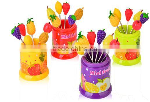 stainless steel fruit fork set
