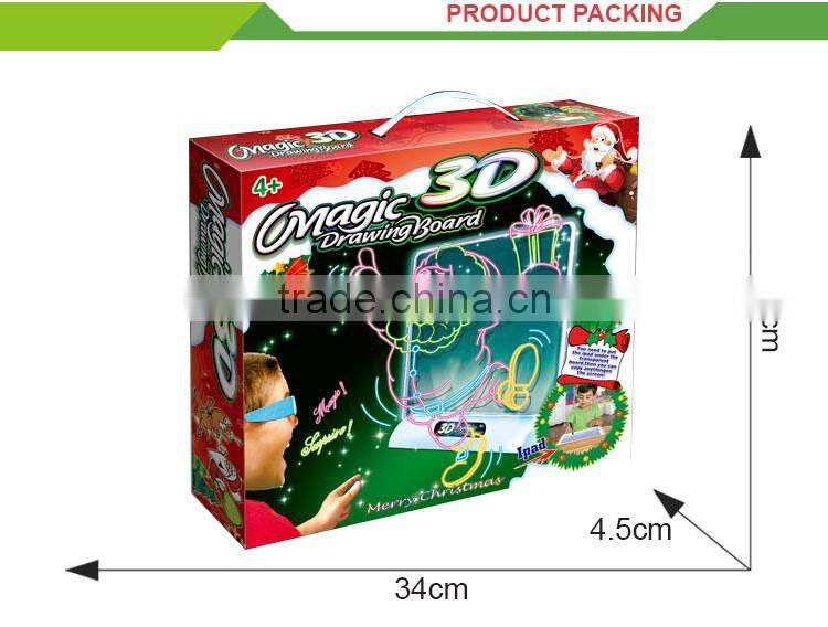 New design 3D erasable painting toy magic kids drawing board