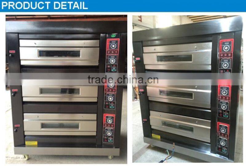3 Layer and 6 Tray Commercial Kitchen Lpg Gas Oven,Big Restaurant Oven
