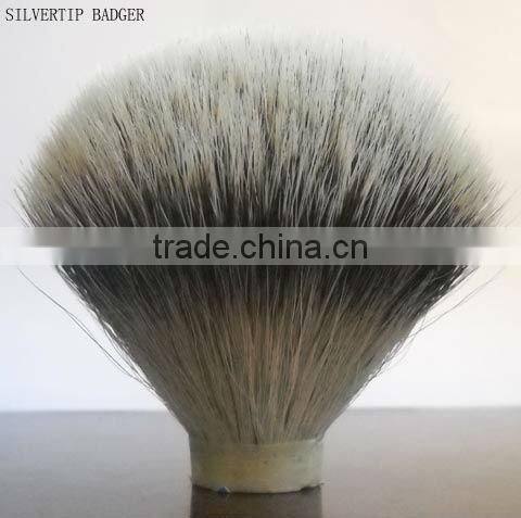Badger hair shaving brush head
