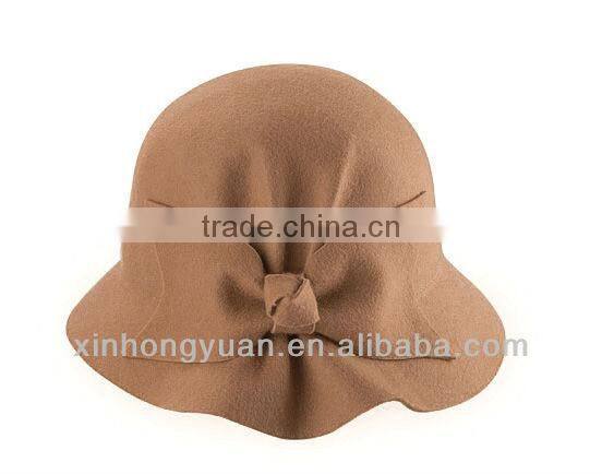 custom autumn and winter new style fashion wool felt hat for girls and women