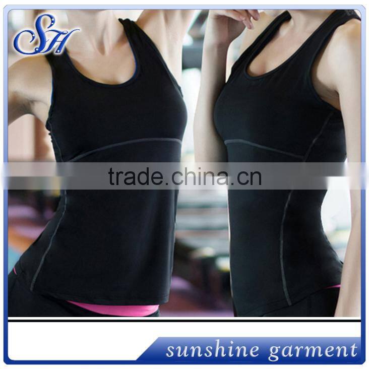 Breathable women Gym tank tops vest sportswear