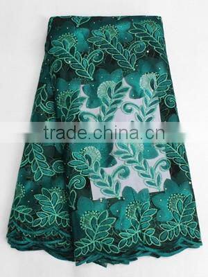 Popular straw pattern french lace fabric african wedding dress french lace FL0249