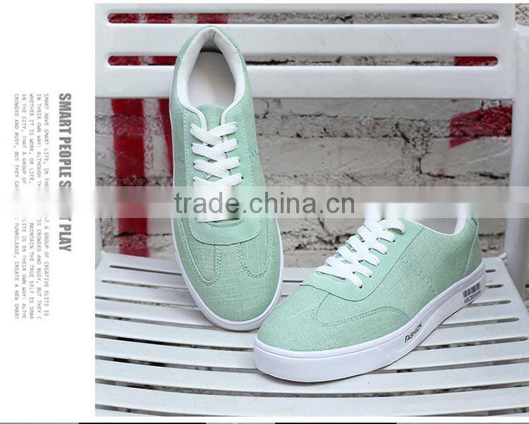 Multiple color options linen men's casual canvas shoes