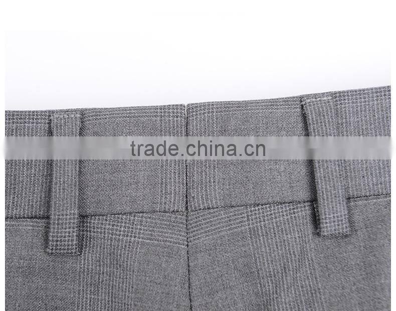 New Design Men Light Grey Checked Formal Pants Designs