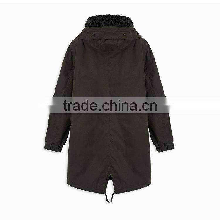 Winter Warm Men's Long Pollar Cotton Hoody Coat Padded Jacket Made In China