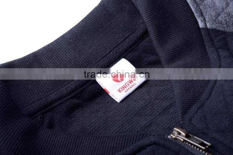 Custom Bomber Jackets Men OEM Men Knitted Quilted Zipper Men Varsity Jacket